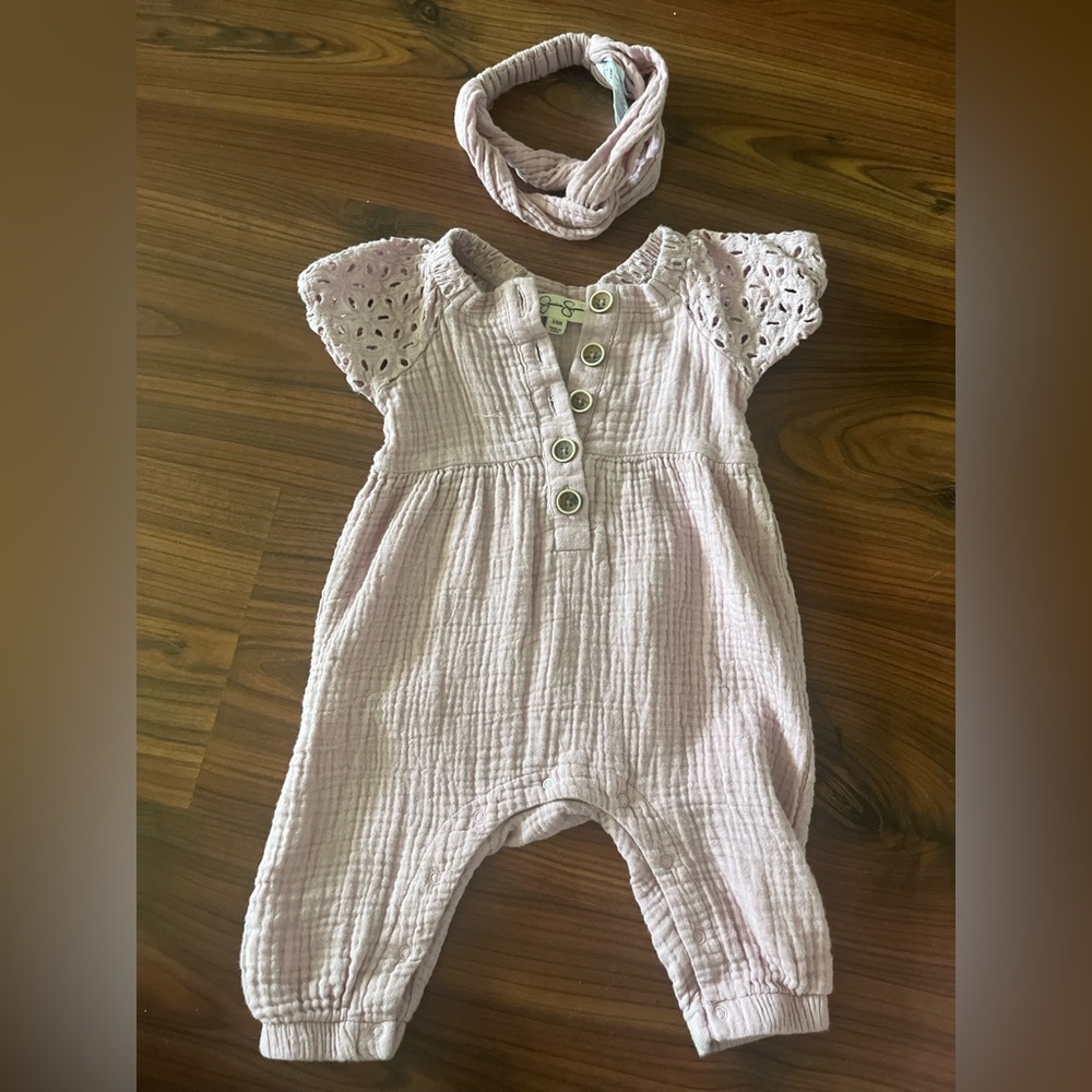 Jessica Simpson Purple Baby Outfit